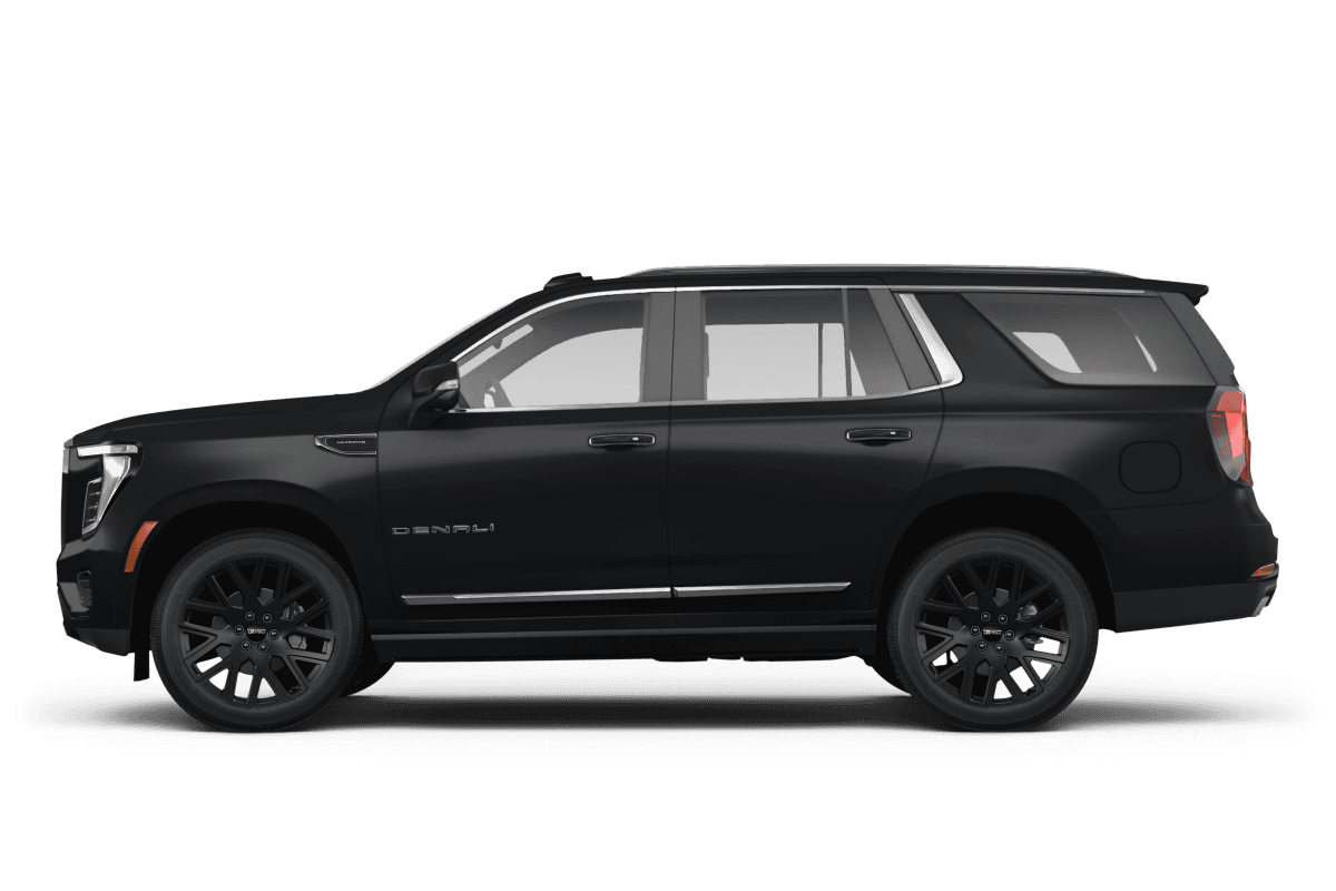 GMC Yukon Onyx Black - Side view GMC Yukon Onyx Black - Side view