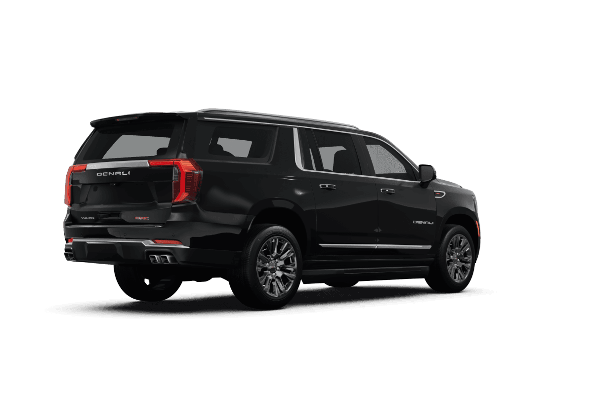 GMC Yukon XL Onyx Black - Back view GMC Yukon XL Onyx Black - Back view