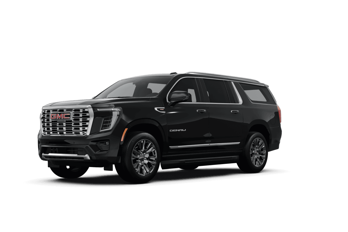 GMC Yukon XL Onyx Black - Front view GMC Yukon XL Onyx Black - Front view