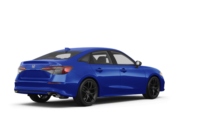 Honda Civic Aegean Blue Metallic - Back view Honda Civic Aegean Blue Metallic - Back view