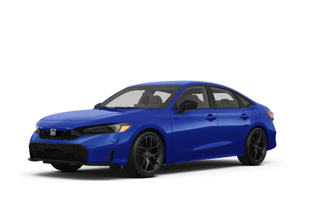 Honda Civic Aegean Blue Metallic - Front view Honda Civic Aegean Blue Metallic - Front view