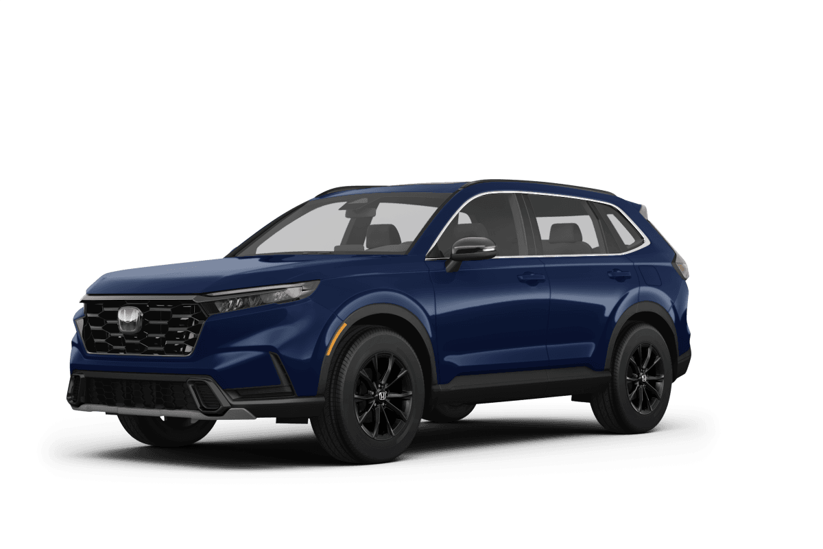 Honda CR-V Hybrid Canyon River Blue Metallic - Front view Honda CR-V Hybrid Canyon River Blue Metallic - Front view