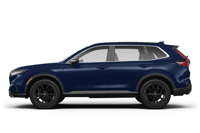 Honda CR-V Hybrid Canyon River Blue Metallic - Side view Honda CR-V Hybrid Canyon River Blue Metallic - Side view
