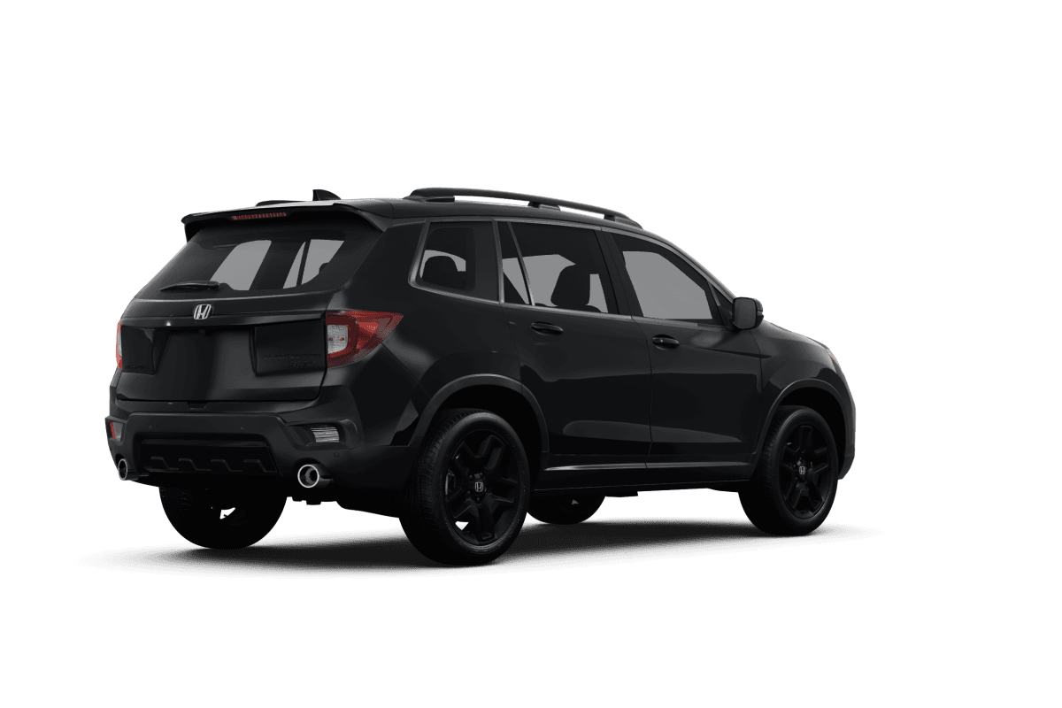 Honda Passport Crystal Black Pearl - Back view Honda Passport Crystal Black Pearl - Back view