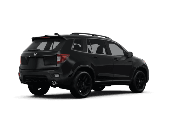 Honda Passport Crystal Black Pearl - Back view Honda Passport Crystal Black Pearl - Back view