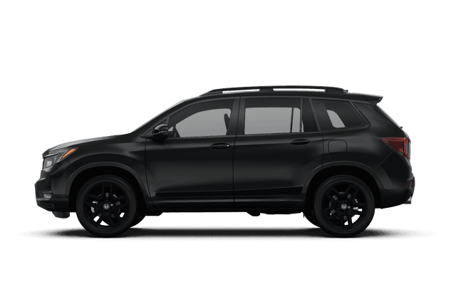 Honda Passport Crystal Black Pearl - Side view Honda Passport Crystal Black Pearl - Side view