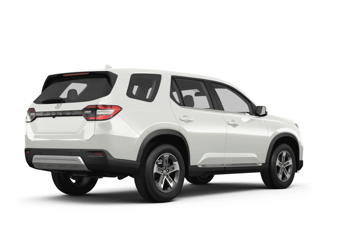 Honda Pilot Platinum White Pearl - Back view Honda Pilot Platinum White Pearl - Back view