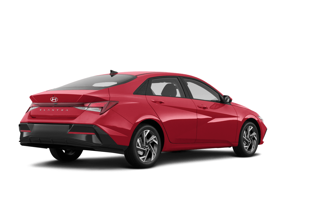 Hyundai Elantra Ultimate Red Metallic - Back view Hyundai Elantra Ultimate Red Metallic - Back view