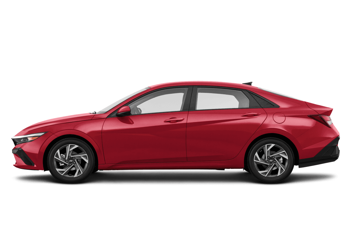 Hyundai Elantra Ultimate Red Metallic - Side view Hyundai Elantra Ultimate Red Metallic - Side view