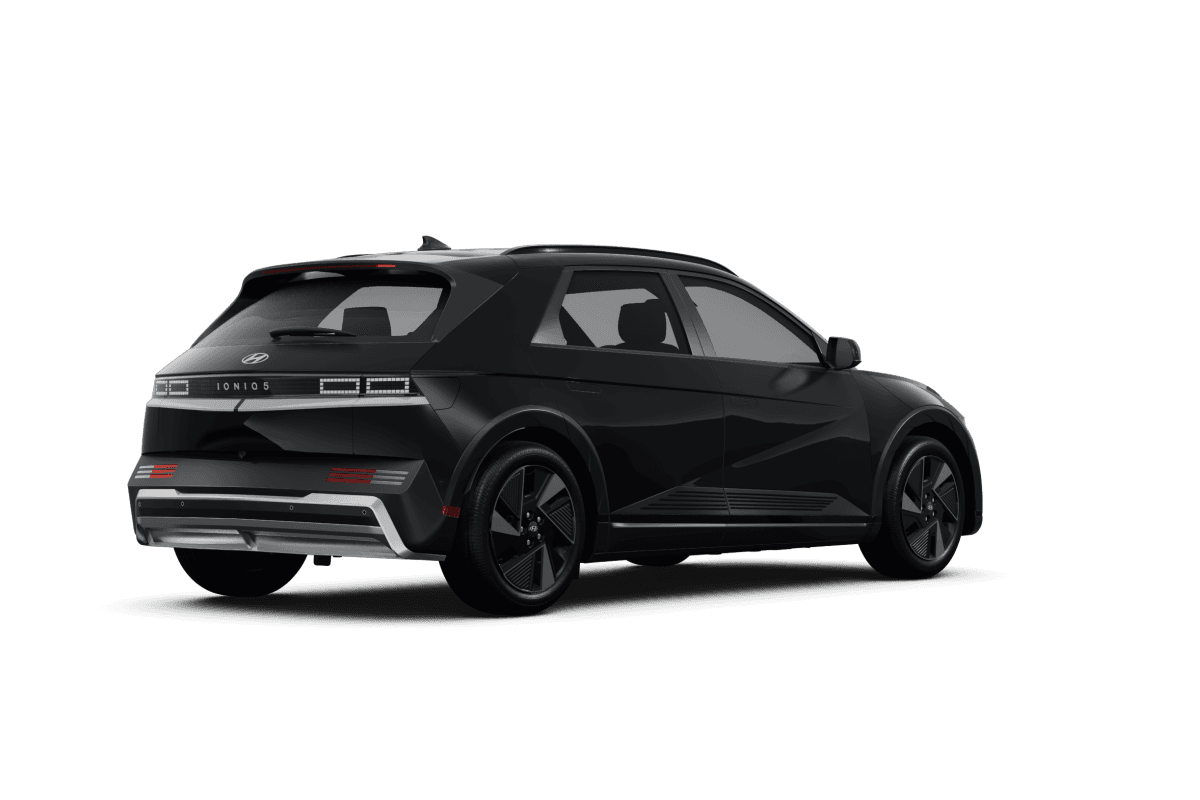 Hyundai IONIQ 5 Abyss Black Pearl - Back view Hyundai IONIQ 5 Abyss Black Pearl - Back view