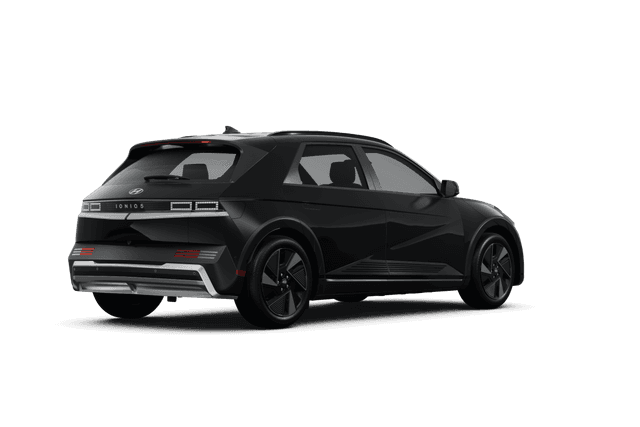 Hyundai IONIQ 5 Abyss Black Pearl - Back view Hyundai IONIQ 5 Abyss Black Pearl - Back view