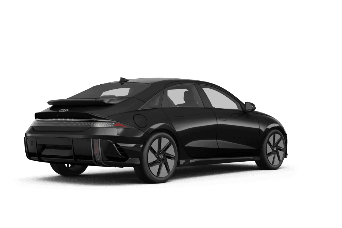 Hyundai IONIQ 6 Onyx Black Pearl - Back view Hyundai IONIQ 6 Onyx Black Pearl - Back view