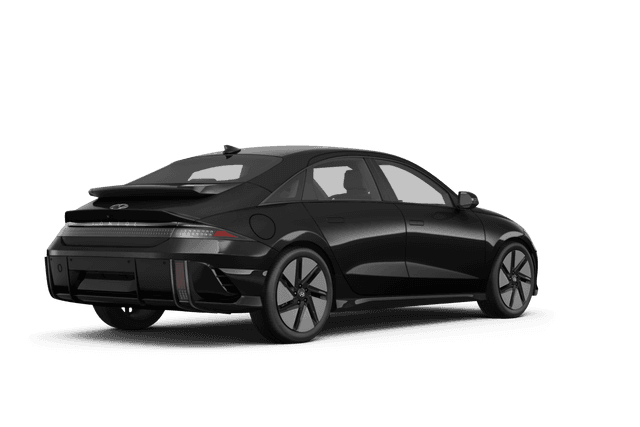Hyundai IONIQ 6 Onyx Black Pearl - Back view Hyundai IONIQ 6 Onyx Black Pearl - Back view