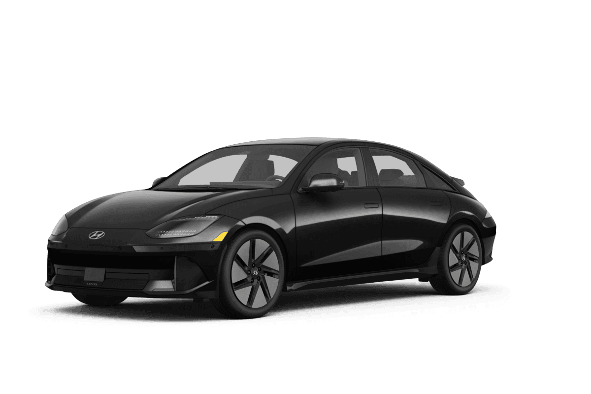 Hyundai IONIQ 6 Onyx Black Pearl - Front view Hyundai IONIQ 6 Onyx Black Pearl - Front view