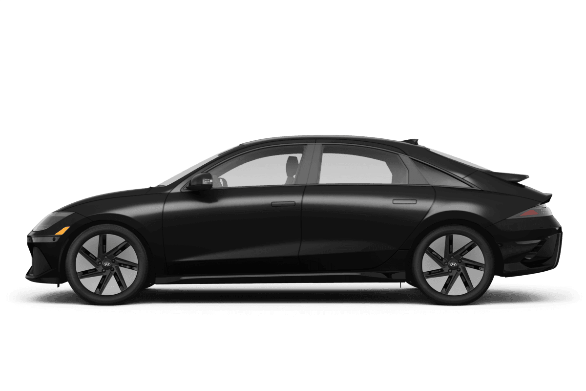 Hyundai IONIQ 6 Onyx Black Pearl - Side view Hyundai IONIQ 6 Onyx Black Pearl - Side view