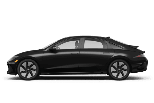 Hyundai IONIQ 6 Onyx Black Pearl - Side view Hyundai IONIQ 6 Onyx Black Pearl - Side view