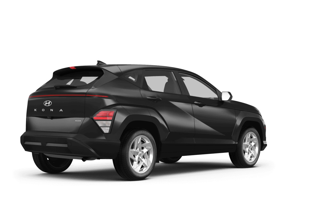 Hyundai Kona Abyss Black Pearl - Back view Hyundai Kona Abyss Black Pearl - Back view