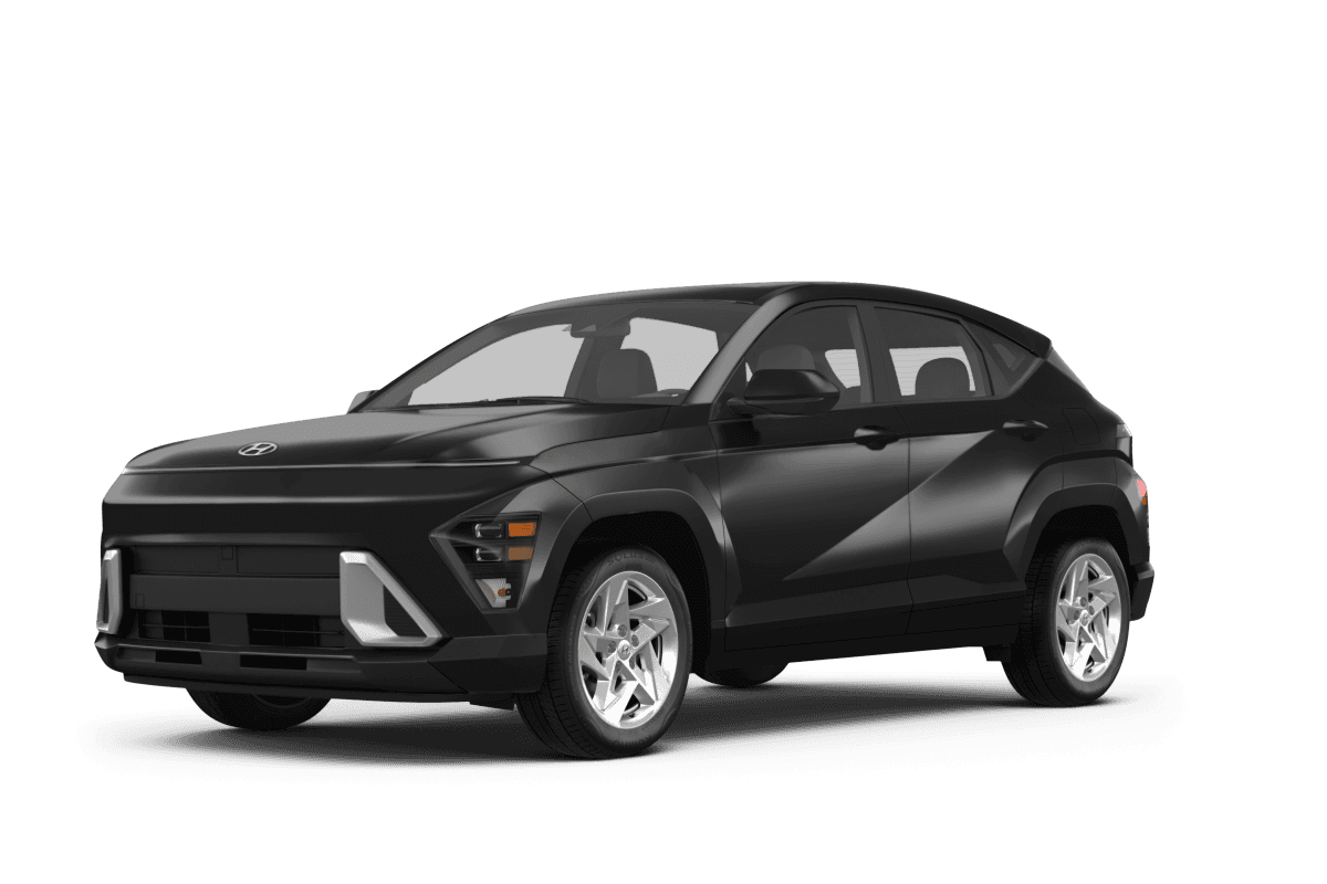 Hyundai Kona Abyss Black Pearl - Front view Hyundai Kona Abyss Black Pearl - Front view