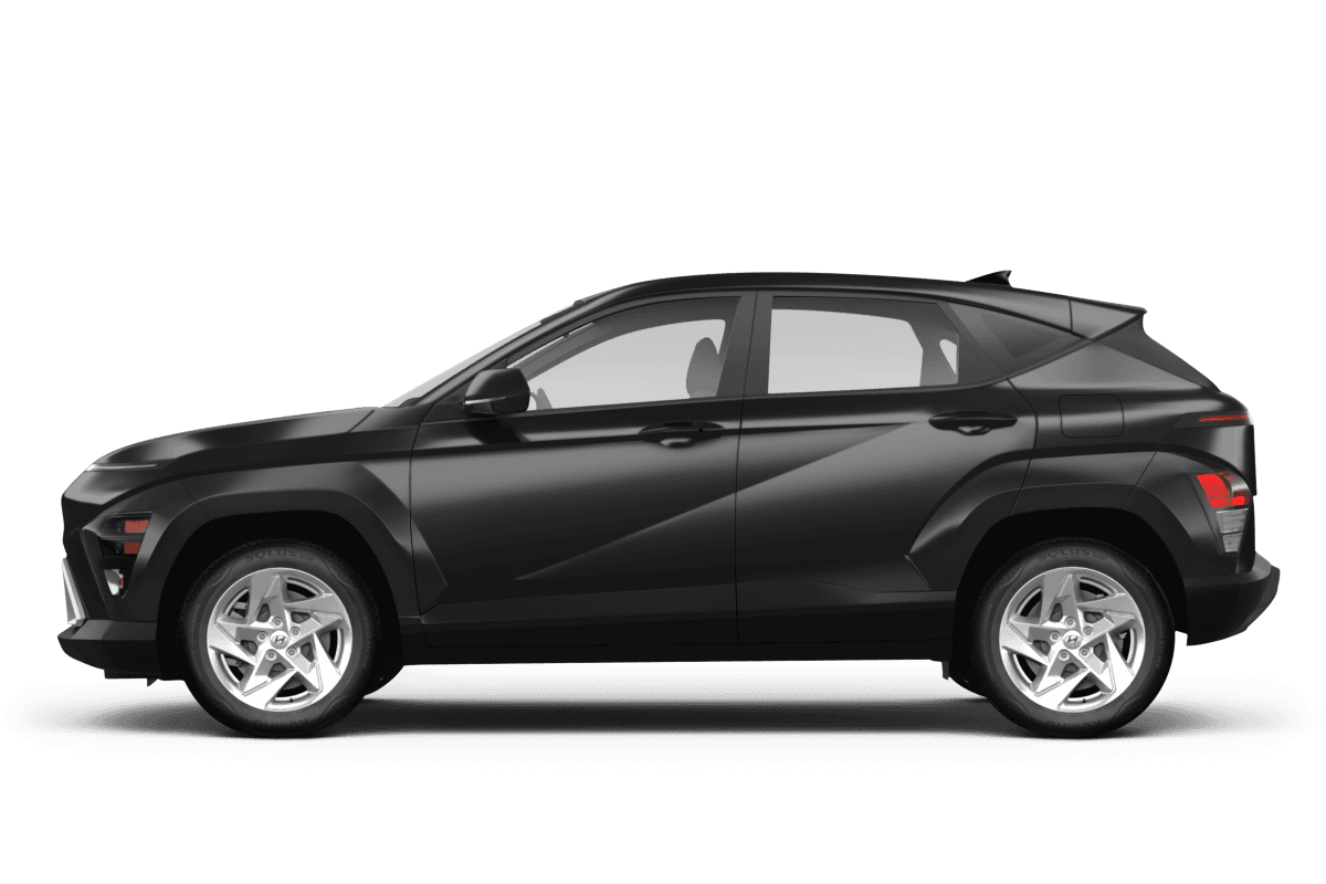 Hyundai Kona Abyss Black Pearl - Side view Hyundai Kona Abyss Black Pearl - Side view