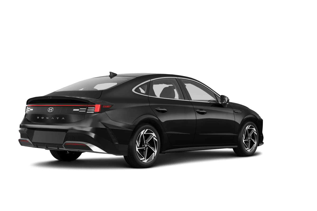 Hyundai Sonata Onyx Black Pearl - Back view Hyundai Sonata Onyx Black Pearl - Back view