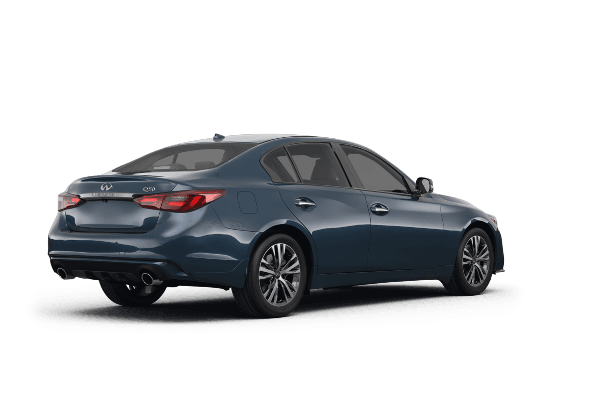 Infiniti Q50 Black Opal Metallic - Back view Infiniti Q50 Black Opal Metallic - Back view