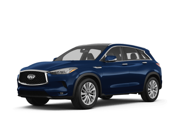 Infiniti QX50 Hermosa Blue - Front view Infiniti QX50 Hermosa Blue - Front view