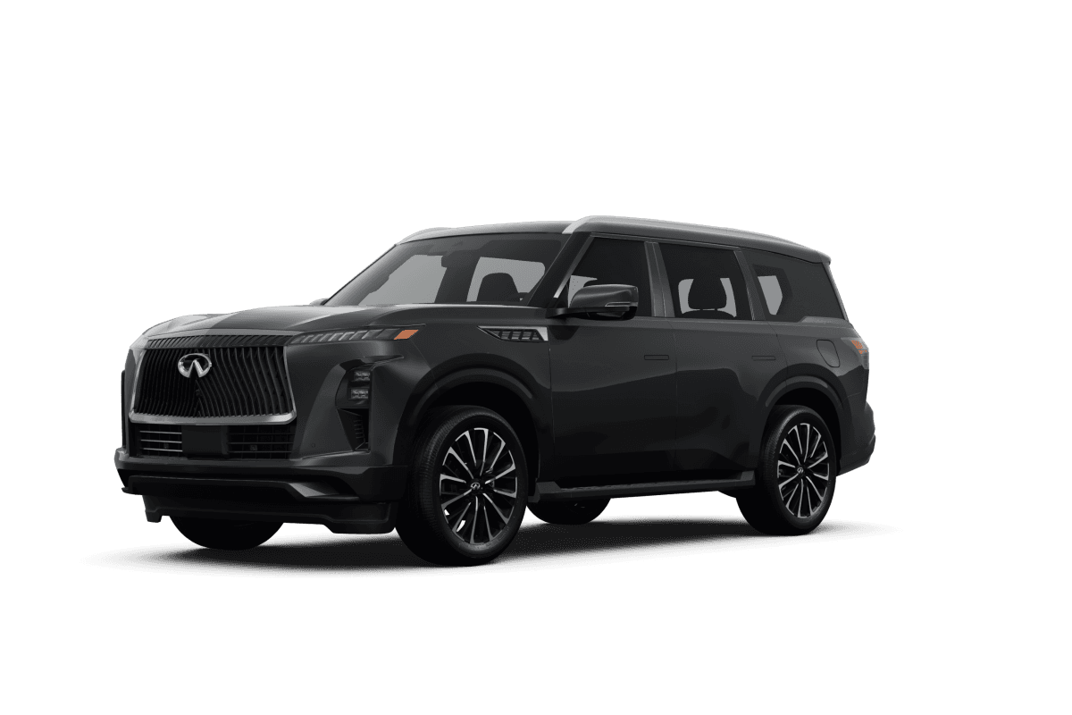 Infiniti QX80 Anthracite Gray - Front view Infiniti QX80 Anthracite Gray - Front view