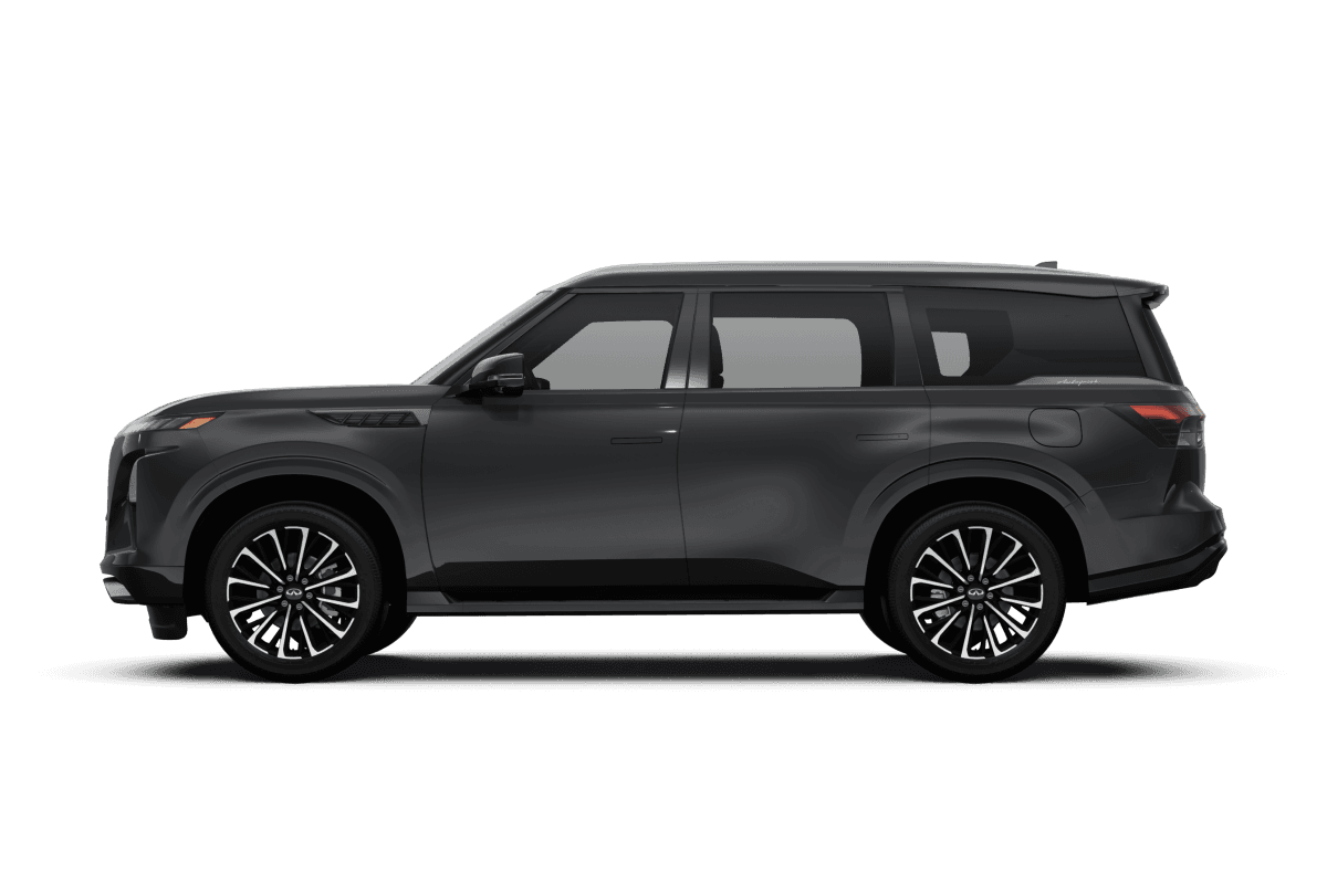 Infiniti QX80 Anthracite Gray - Side view Infiniti QX80 Anthracite Gray - Side view