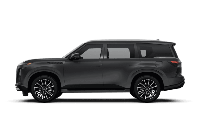 Infiniti QX80 Anthracite Gray - Side view Infiniti QX80 Anthracite Gray - Side view