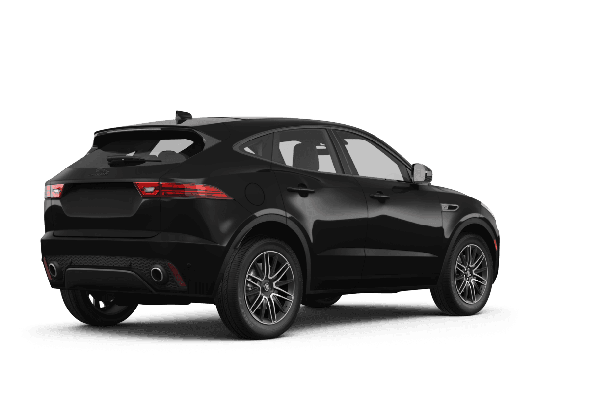 Jaguar E-PACE Santorini Black Metallic - Back view Jaguar E-PACE Santorini Black Metallic - Back view