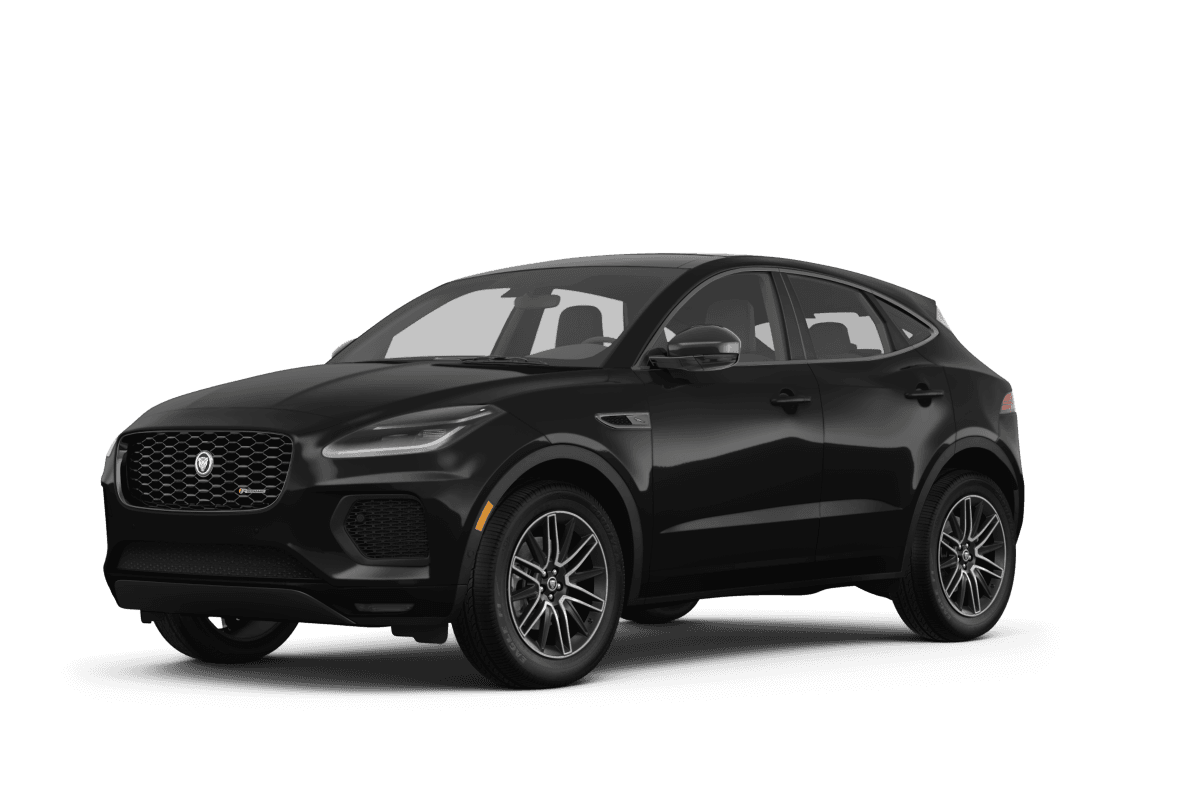 Jaguar E-PACE Santorini Black Metallic - Front view Jaguar E-PACE Santorini Black Metallic - Front view