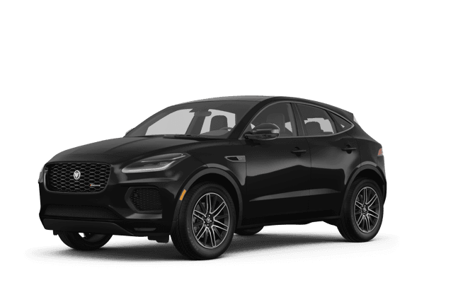 Jaguar E-PACE Santorini Black Metallic - Front view Jaguar E-PACE Santorini Black Metallic - Front view