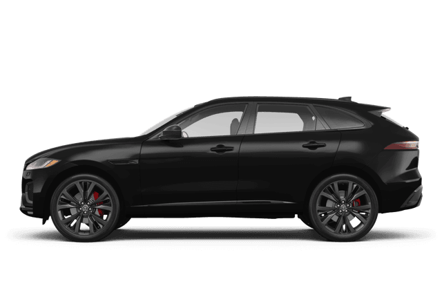 Jaguar F-PACE Santorini Black Metallic - Side view Jaguar F-PACE Santorini Black Metallic - Side view