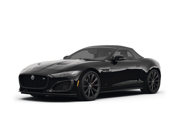 Jaguar F-TYPE Santorini Black Metallic - Front view Jaguar F-TYPE Santorini Black Metallic - Front view