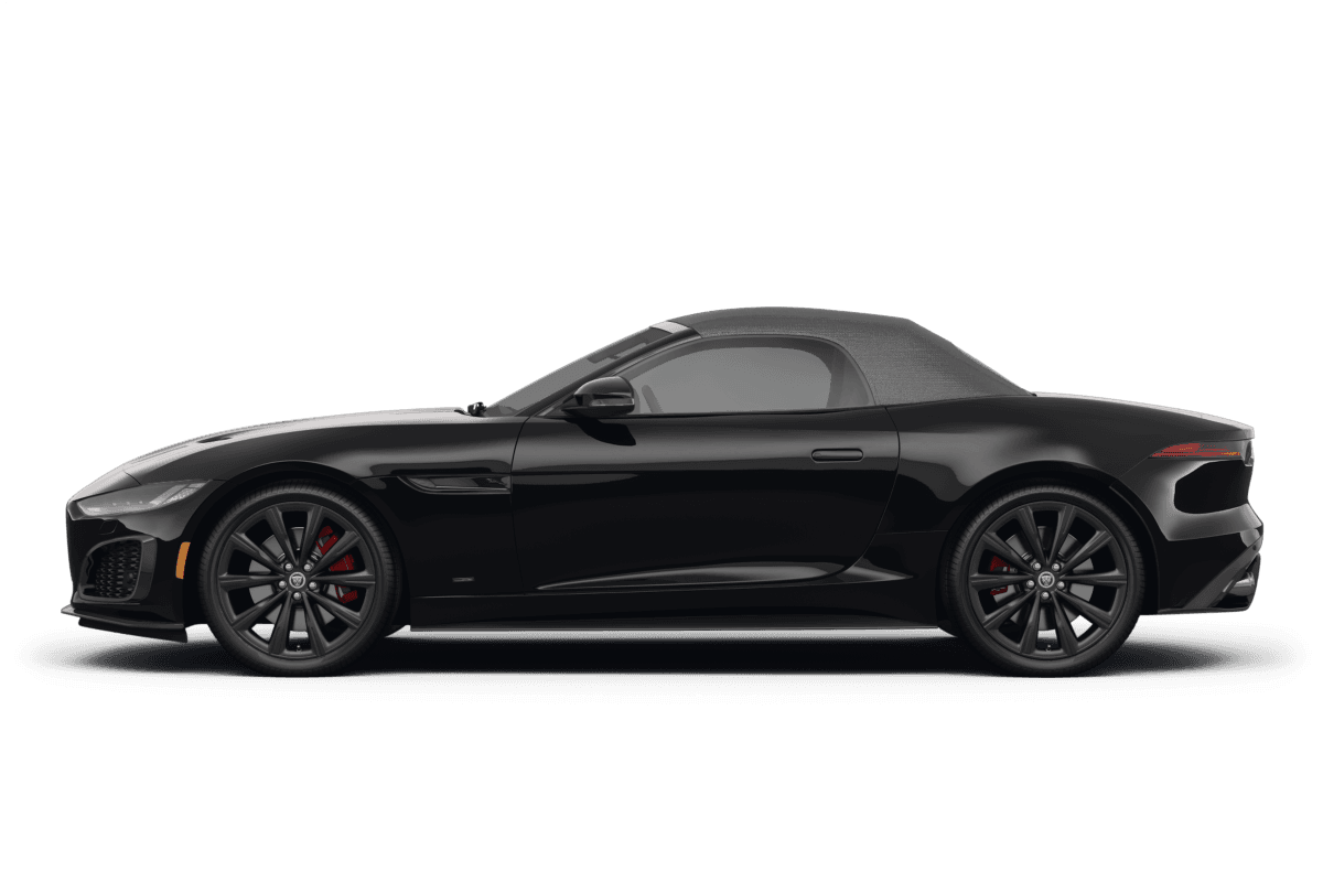 Jaguar F-TYPE Santorini Black Metallic - Side view Jaguar F-TYPE Santorini Black Metallic - Side view