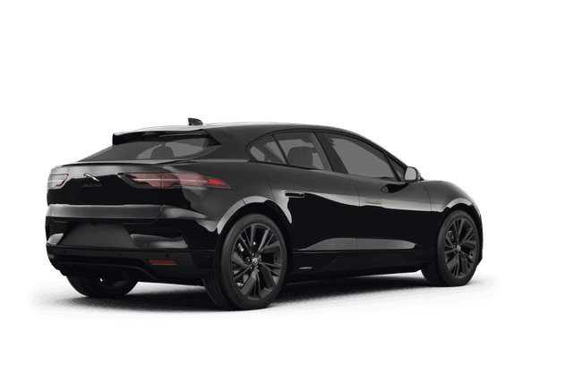 Jaguar I-PACE Santorini Black Metallic - Back view Jaguar I-PACE Santorini Black Metallic - Back view