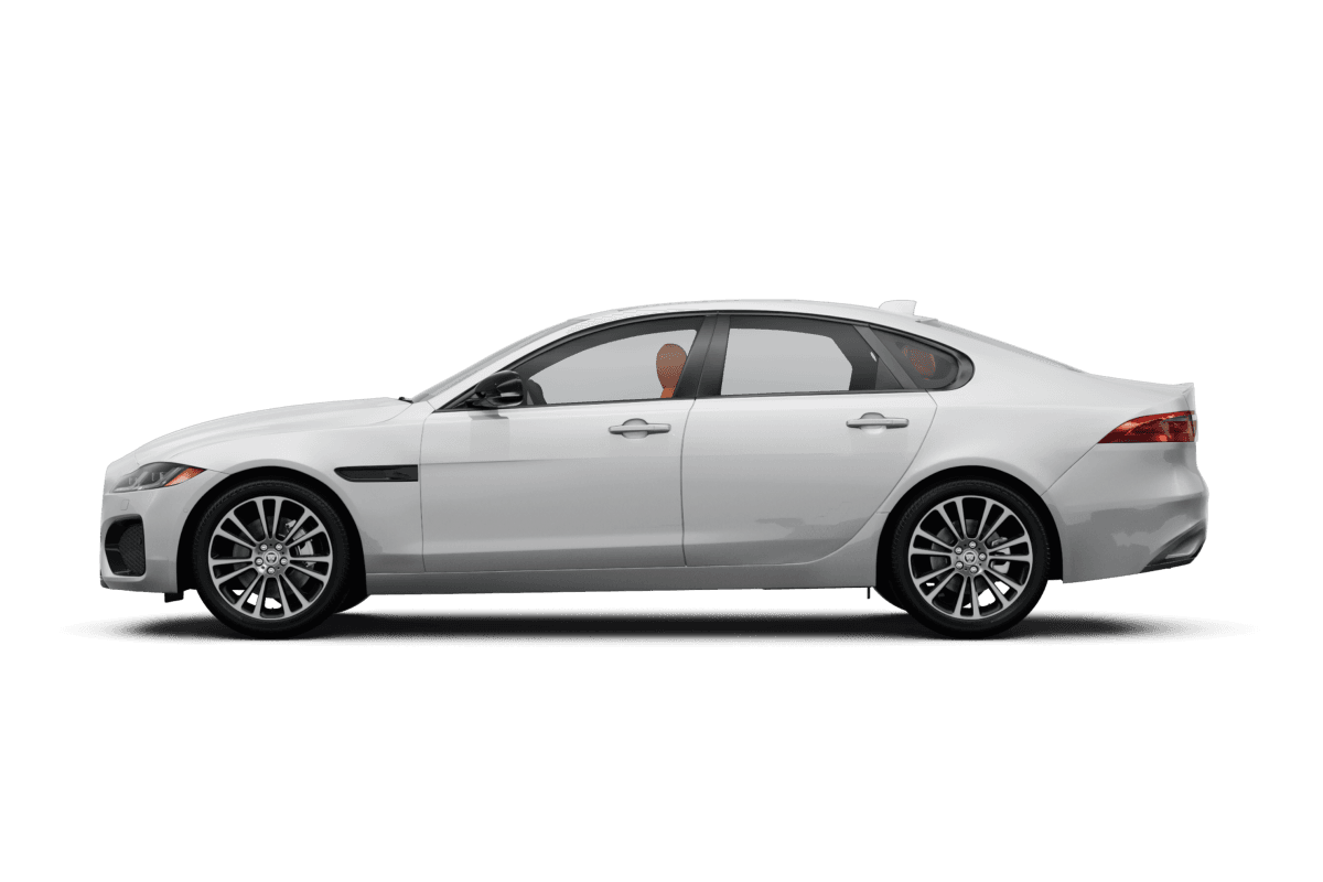 Jaguar XF Fuji White - Side view Jaguar XF Fuji White - Side view