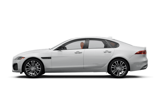 Jaguar XF Fuji White - Side view Jaguar XF Fuji White - Side view