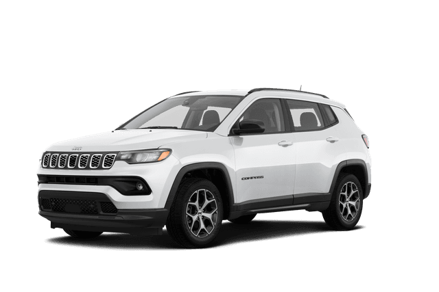 Jeep Compass Bright White Clear Coat - Front view Jeep Compass Bright White Clear Coat - Front view