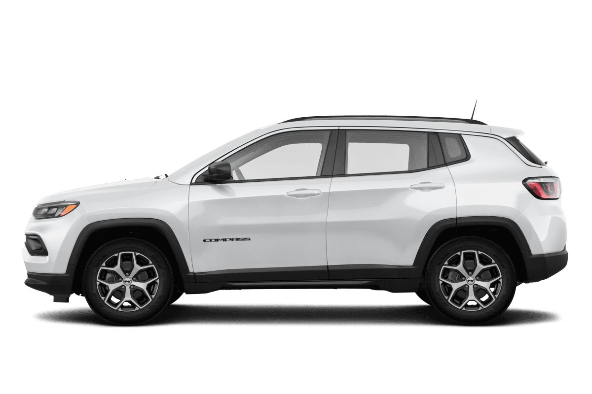 Jeep Compass Bright White Clear Coat - Side view Jeep Compass Bright White Clear Coat - Side view