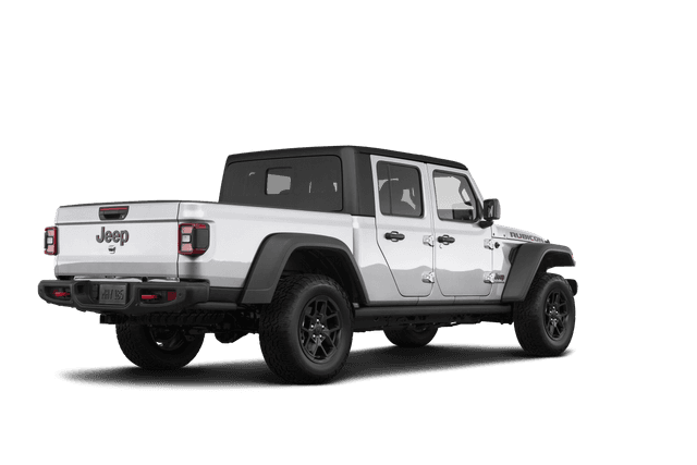 Jeep Gladiator Bright White Clear Coat - Back view Jeep Gladiator Bright White Clear Coat - Back view