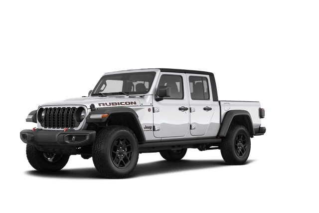 Jeep Gladiator Bright White Clear Coat - Front view Jeep Gladiator Bright White Clear Coat - Front view