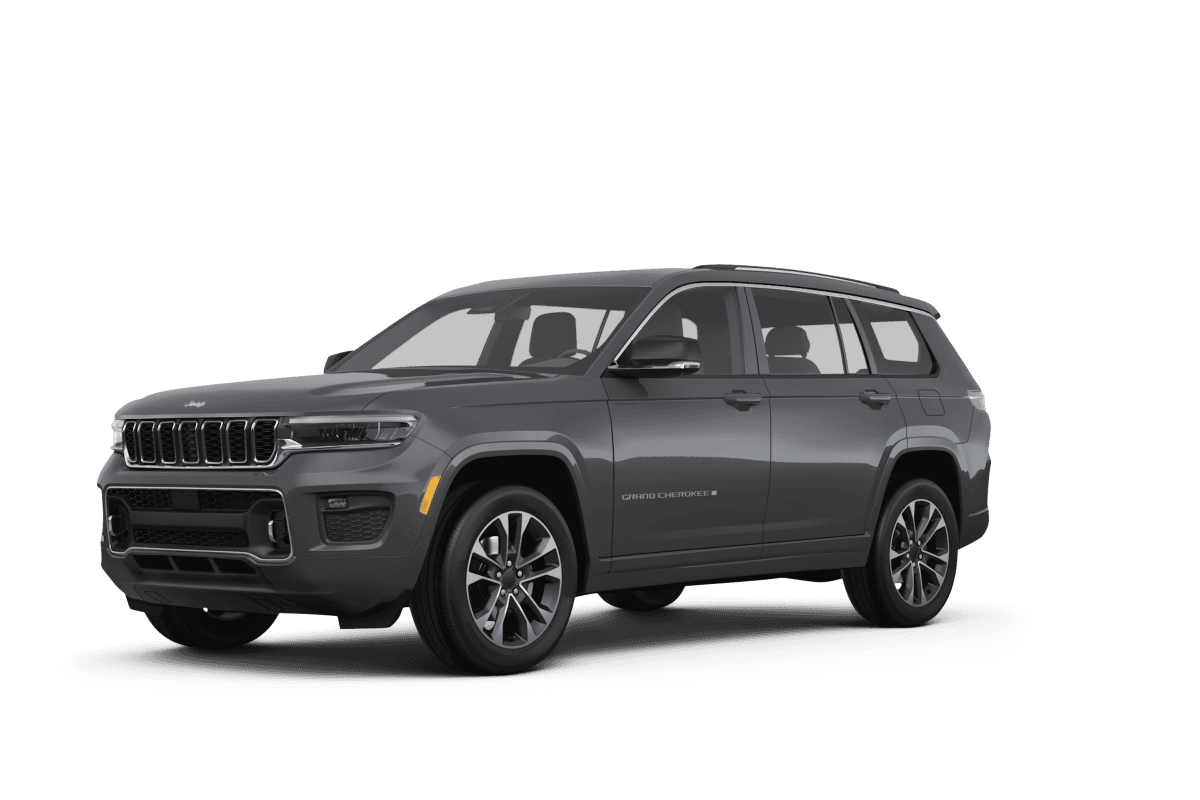 Jeep Grand Cherokee L Baltic Gray Metallic Clear Coat - Front view Jeep Grand Cherokee L Baltic Gray Metallic Clear Coat - Front view