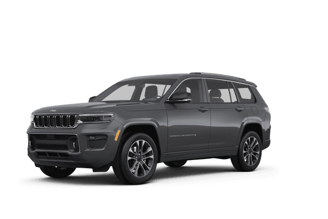 Jeep Grand Cherokee L Baltic Gray Metallic Clear Coat - Front view Jeep Grand Cherokee L Baltic Gray Metallic Clear Coat - Front view