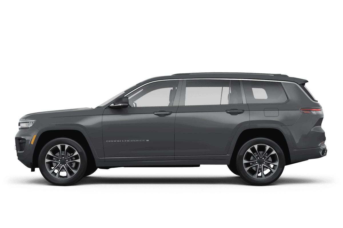 Jeep Grand Cherokee L Baltic Gray Metallic Clear Coat - Side view Jeep Grand Cherokee L Baltic Gray Metallic Clear Coat - Side view