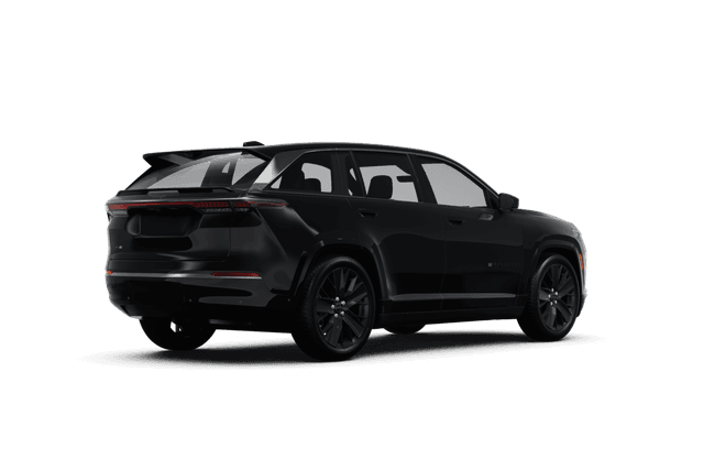 Jeep Wagoneer S Diamond Black Crystal Pearl Coat - Back view Jeep Wagoneer S Diamond Black Crystal Pearl Coat - Back view