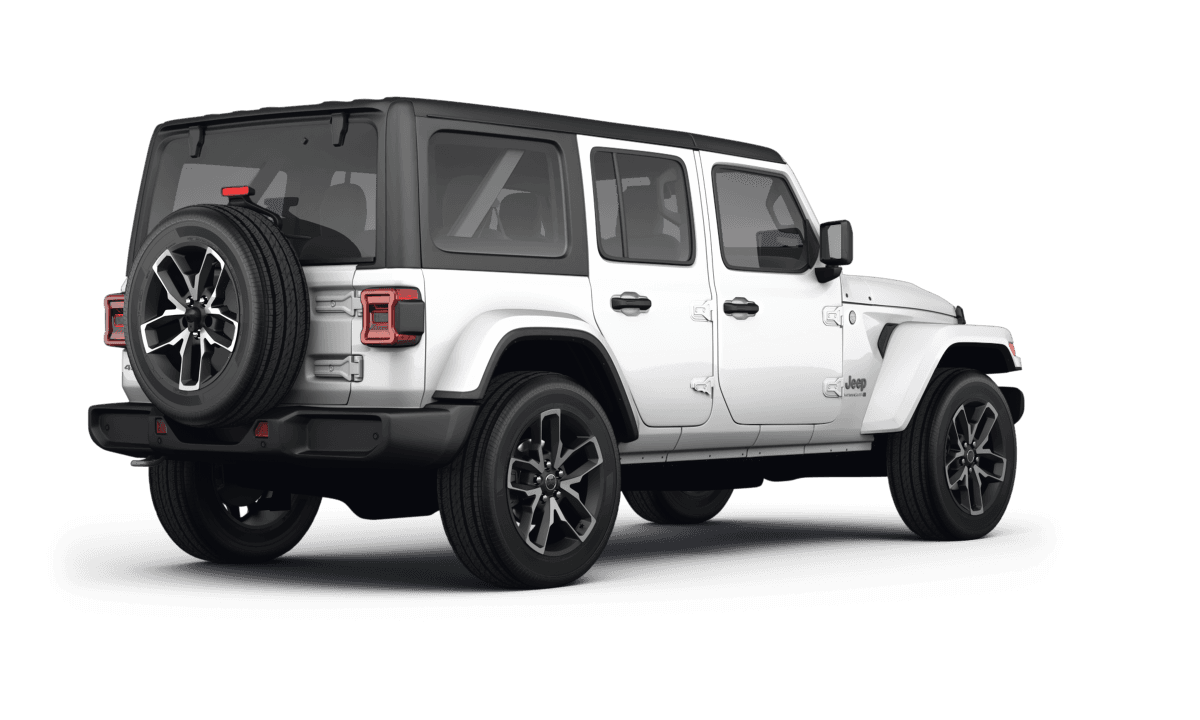 Jeep Wrangler Bright White Clear Coat - Back view Jeep Wrangler Bright White Clear Coat - Back view