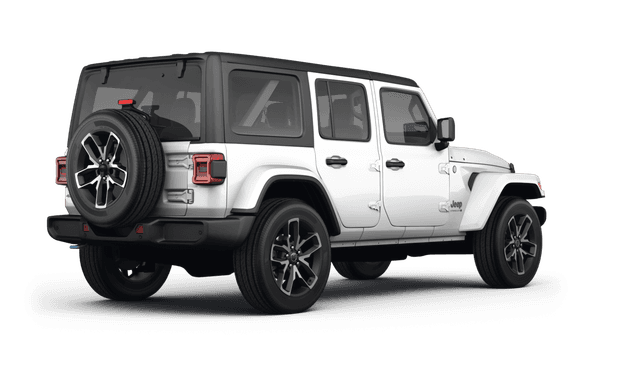 Jeep Wrangler Bright White Clear Coat - Back view Jeep Wrangler Bright White Clear Coat - Back view