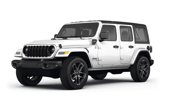 Jeep Wrangler Bright White Clear Coat - Front view Jeep Wrangler Bright White Clear Coat - Front view