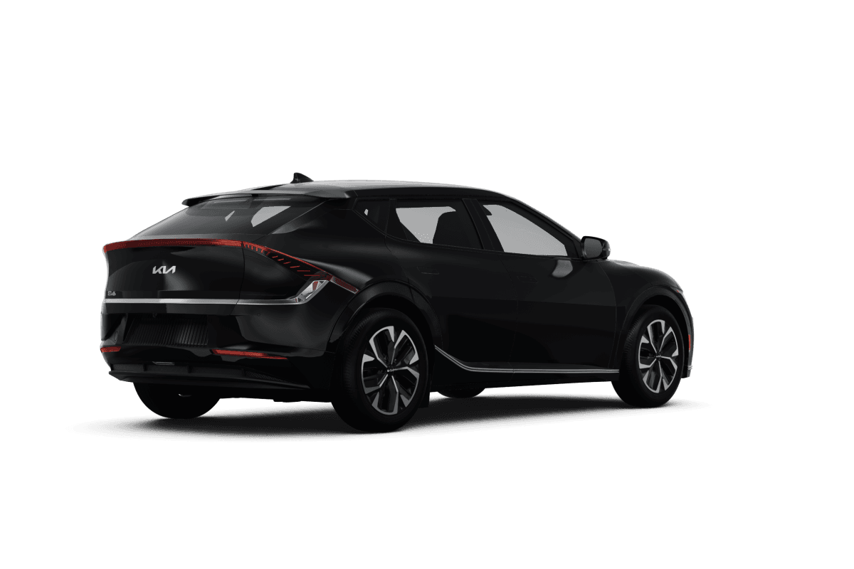 Kia EV6 Aurora Black Pearl - Back view Kia EV6 Aurora Black Pearl - Back view